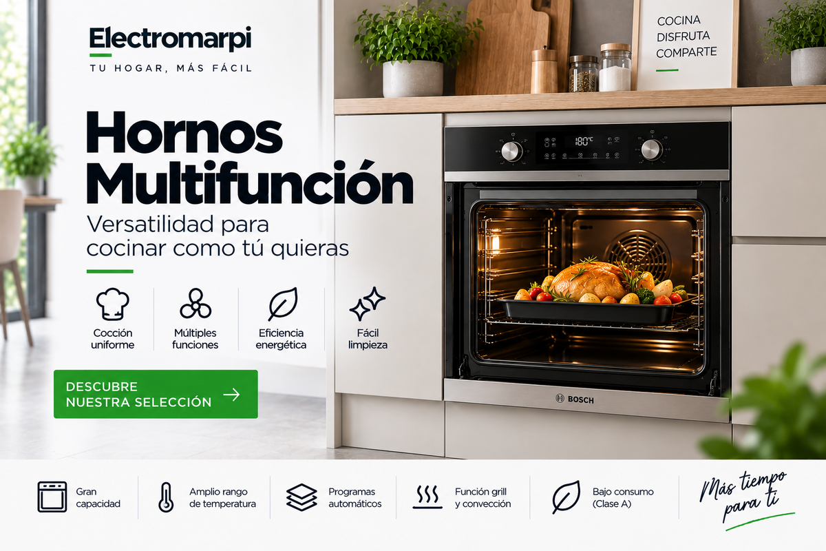 Hornos multifunción con convección, grill y programas automáticos - Electromarpi