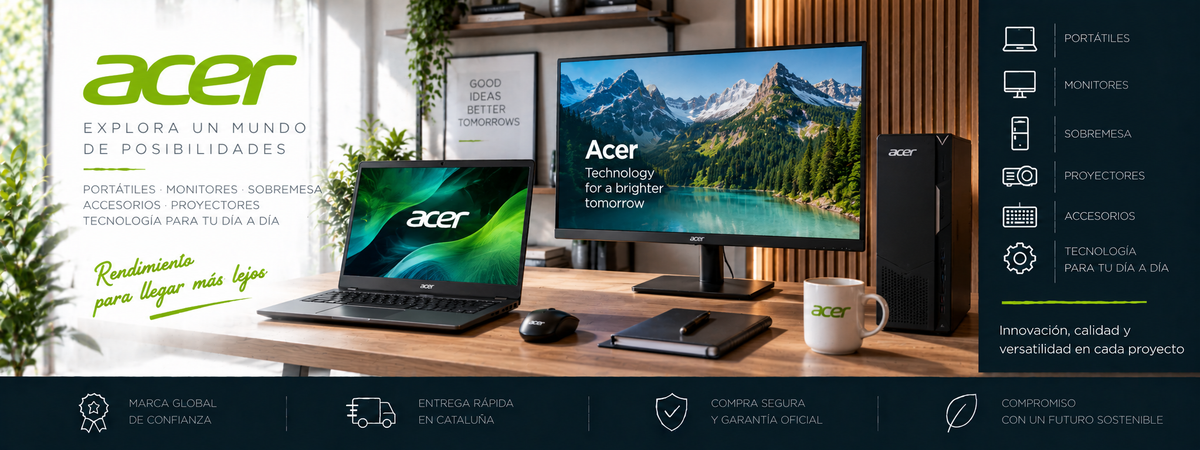 Acer: portátiles, monitores y tecnología informática | Electromarpi