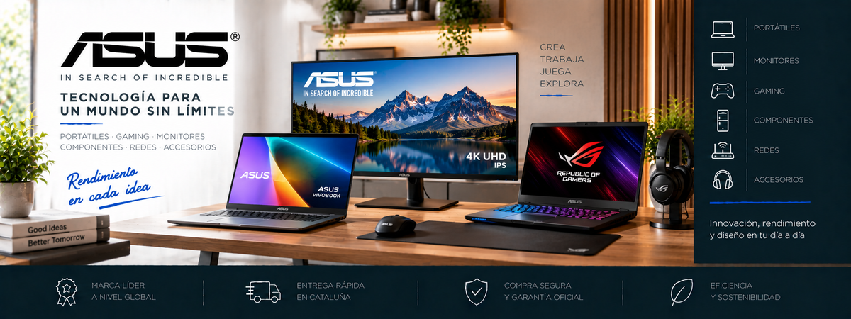 Asus: portátiles, monitores, gaming y accesorios informáticos | Electromarpi