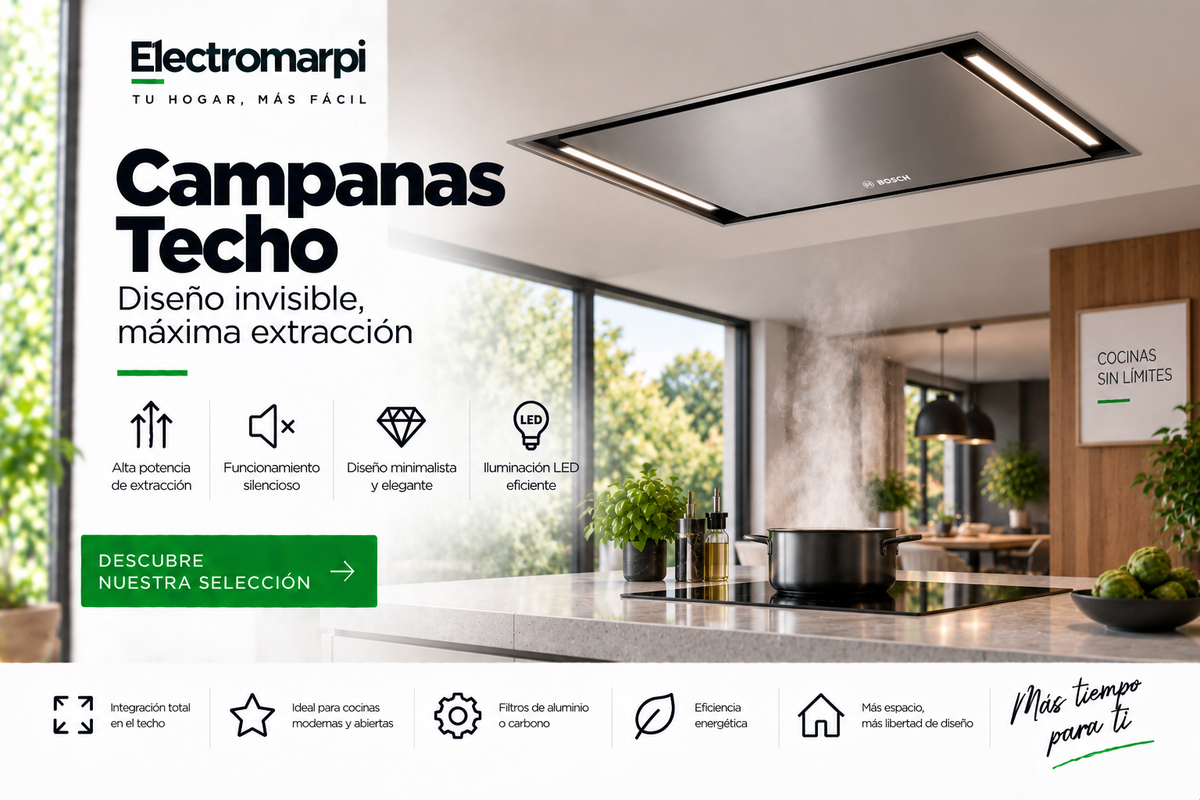 Campanas de techo integradas con alta potencia de extracción - Electromarpi