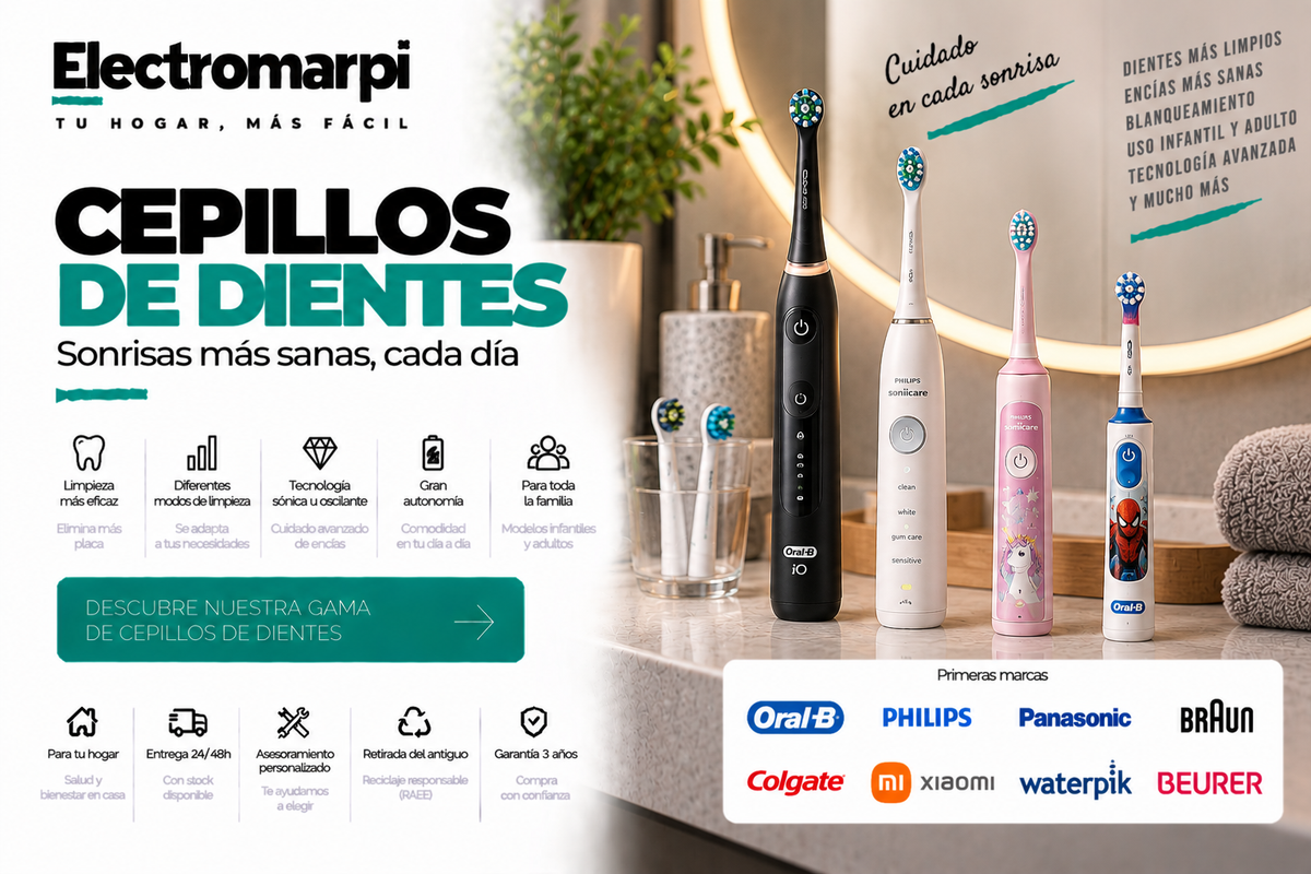 Cepillos de dientes eléctricos y sónicos para adultos y niños - Electromarpi