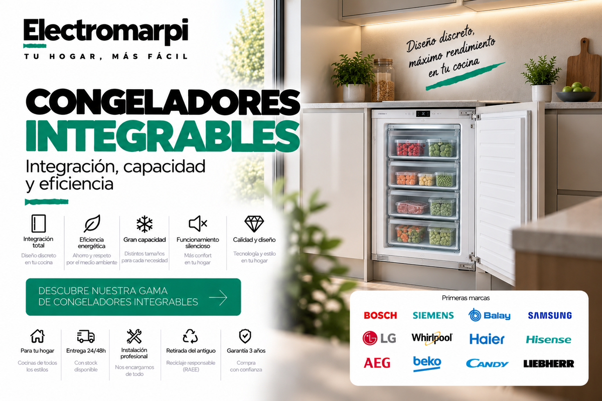 Congeladores integrables para cocina con diseño discreto y eficiente - Electromarpi