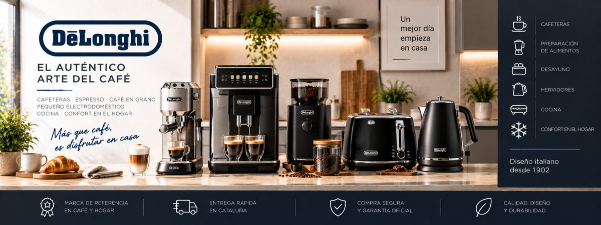 De’Longhi: cafeteras, café, climatización y confort para el hogar | Electromarpi