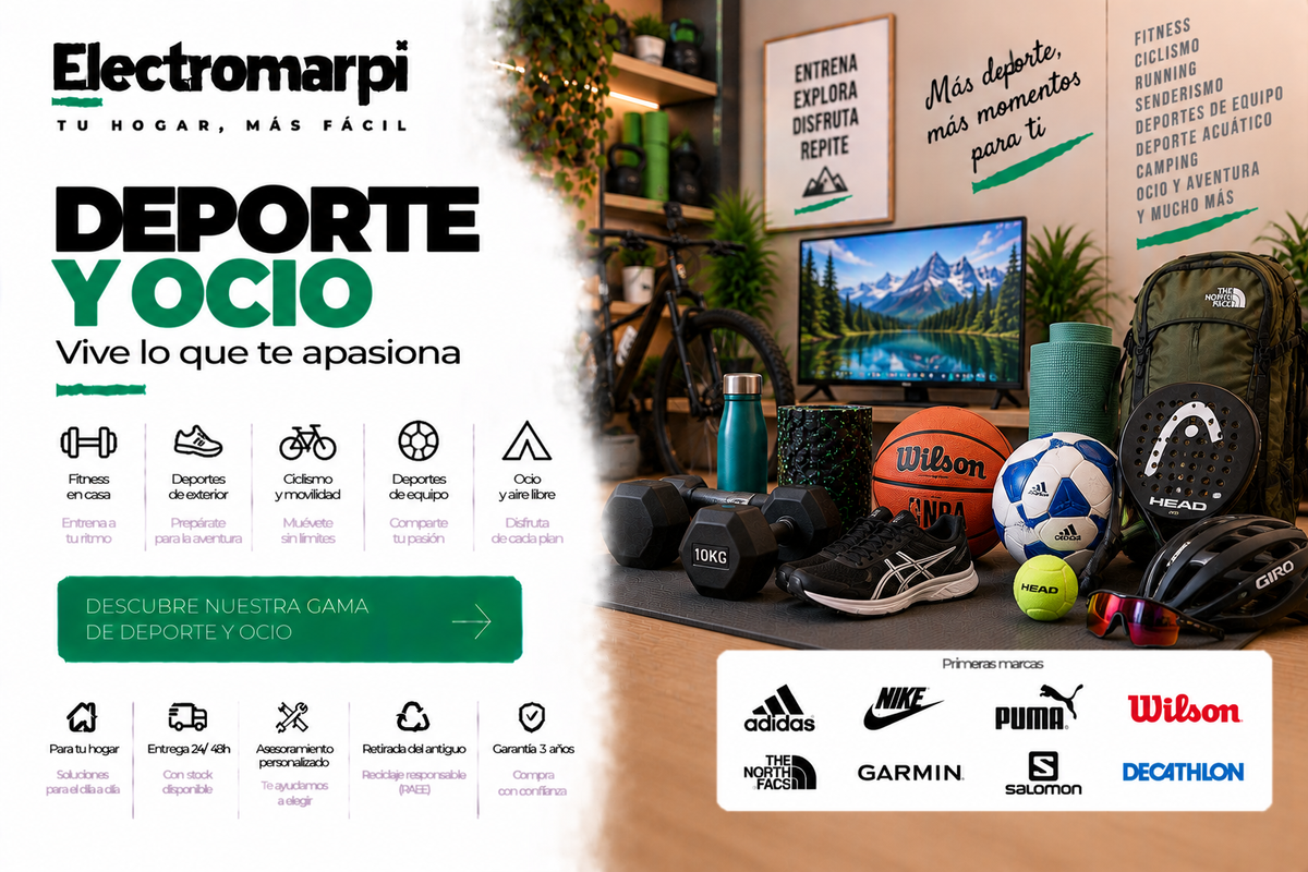 Deporte y ocio con fitness, ciclismo, running, outdoor y accesorios deportivos - Electromarpi
