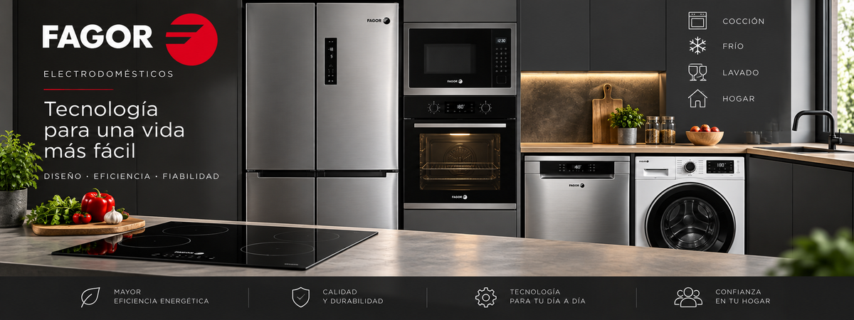 Fagor: electrodomésticos para cocina, frío, lavado y hogar | Electromarpi