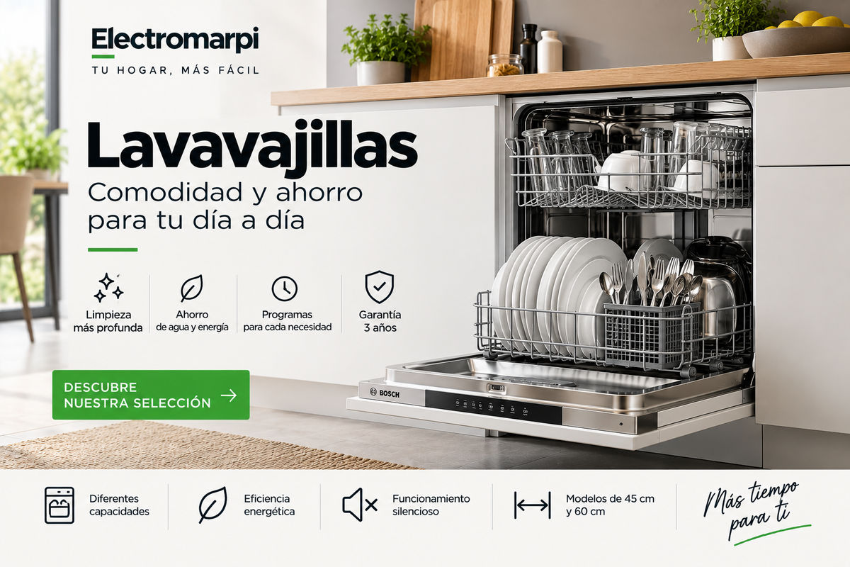 Lavavajillas de 45 y 60 cm, integrables y compactos - Electromarpi