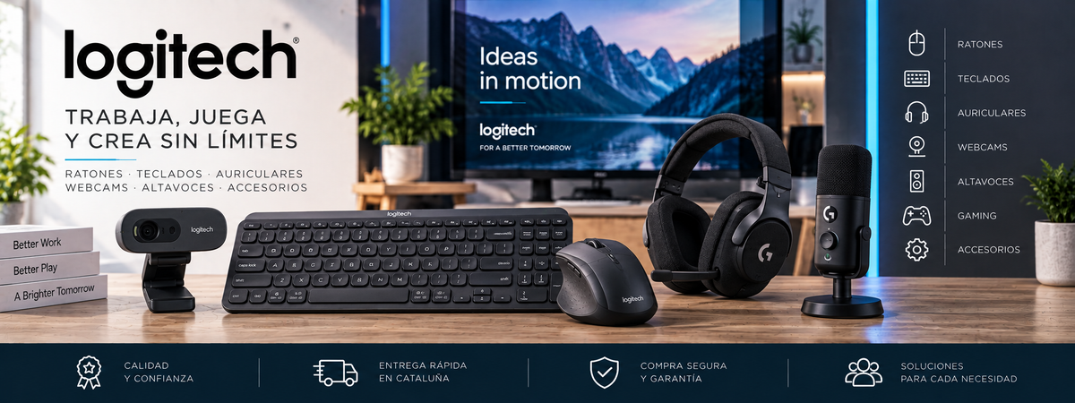 Logitech: ratones, teclados, auriculares y gaming | Electromarpi