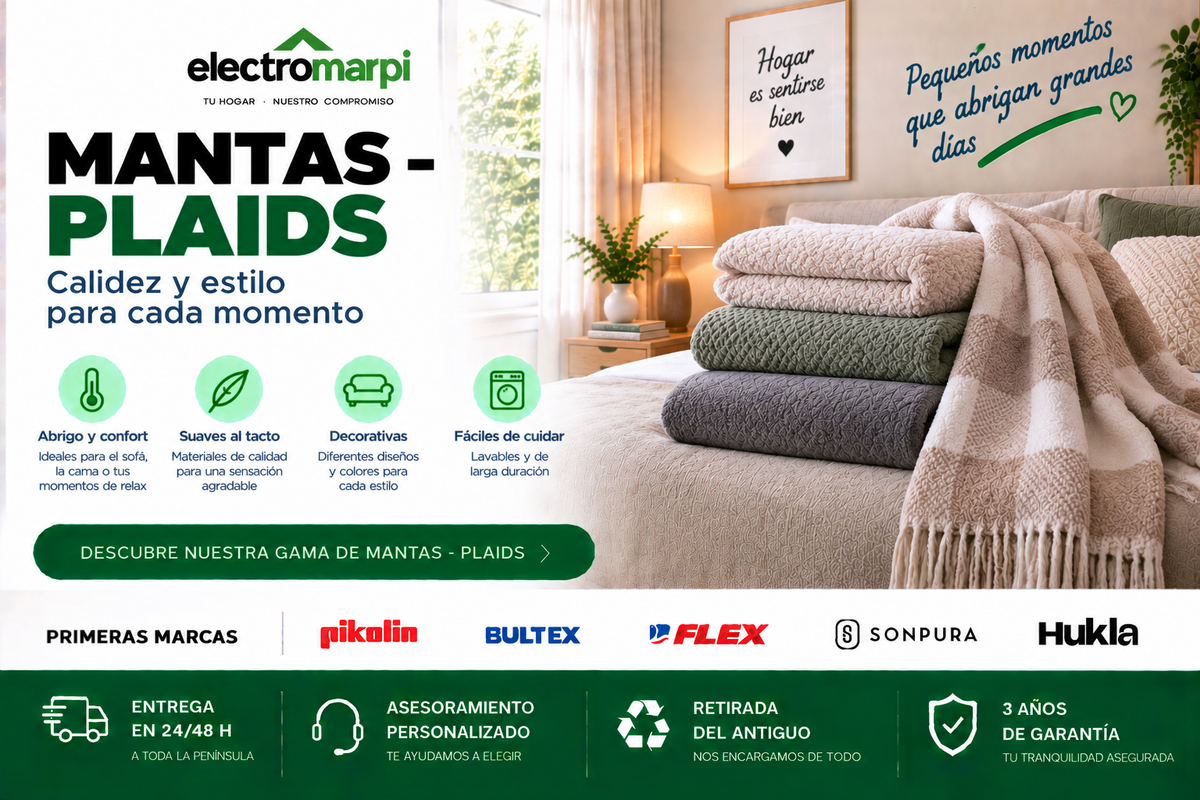 Mantas y plaids suaves, decorativos y fáciles de cuidar para cama, sofá y momentos de relax - Electromarpi