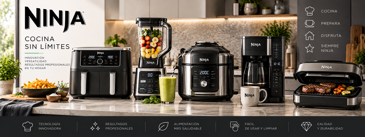 Ninja: freidoras de aire, cafeteras y cocina multifunción | Electromarpi