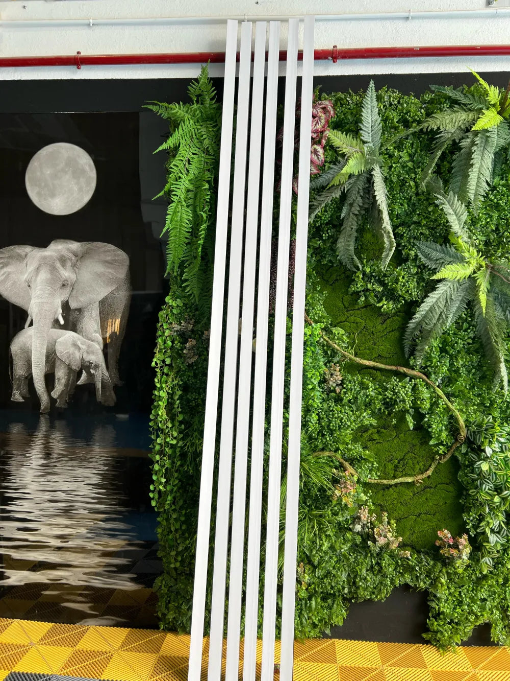 Separador de ambientes PVC 50x50 Blanco 290 cm