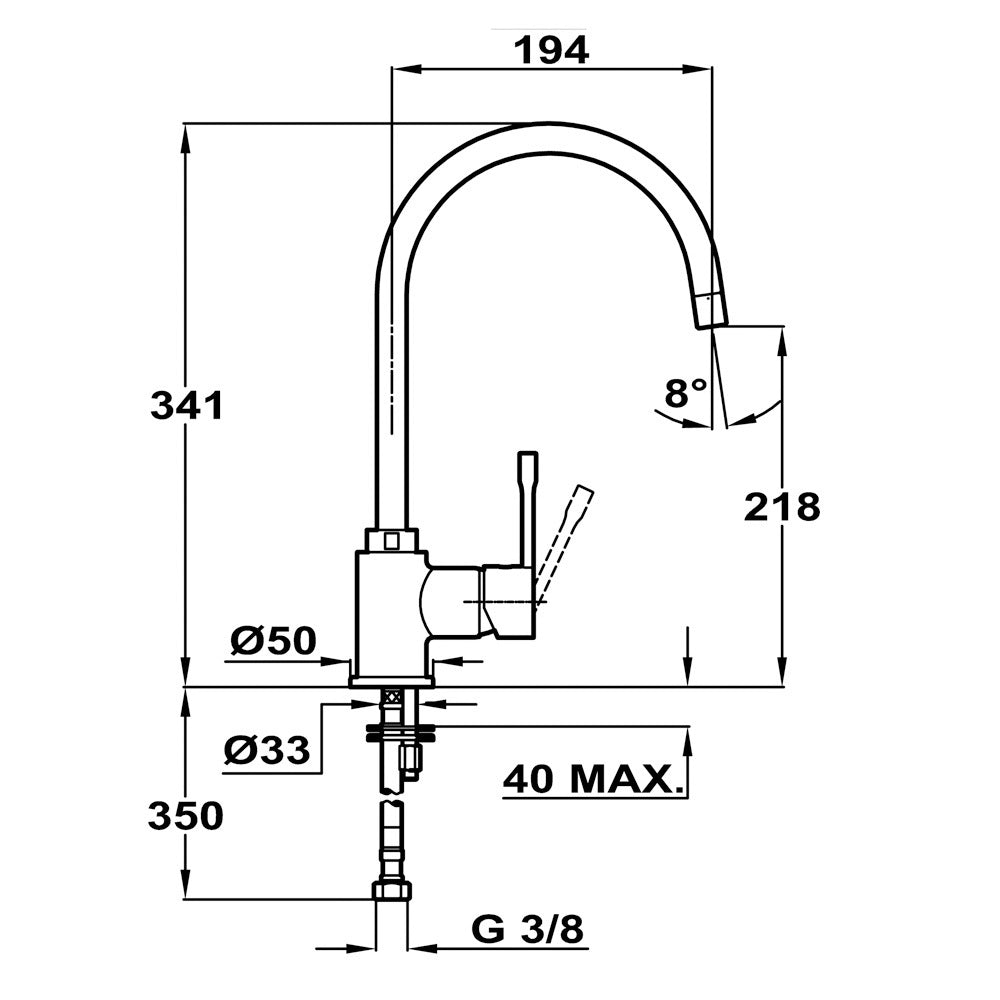 GRIFO TEKA SP995 559950200