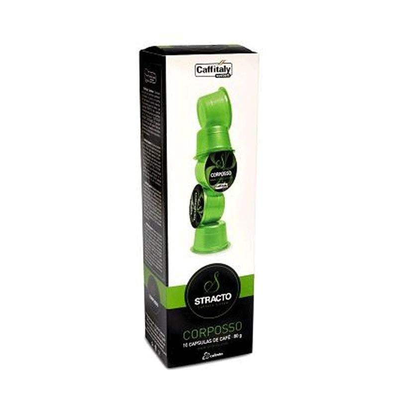 PACK 8 ESTUCHES CAFE STRACTO CORPOSSO VERD.10 CAP