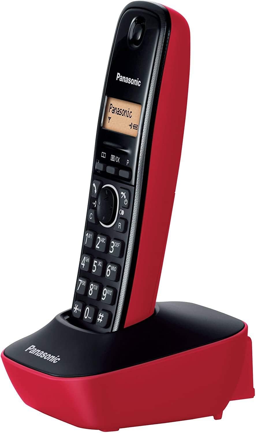 TELEFONO DECT PANASONIC KX-TG1611SPR ROJO