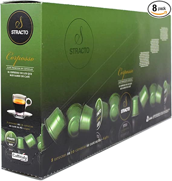 PACK 8ESTUCHES DE 10CAPSUL.STRACTO CORPOSSO 117050