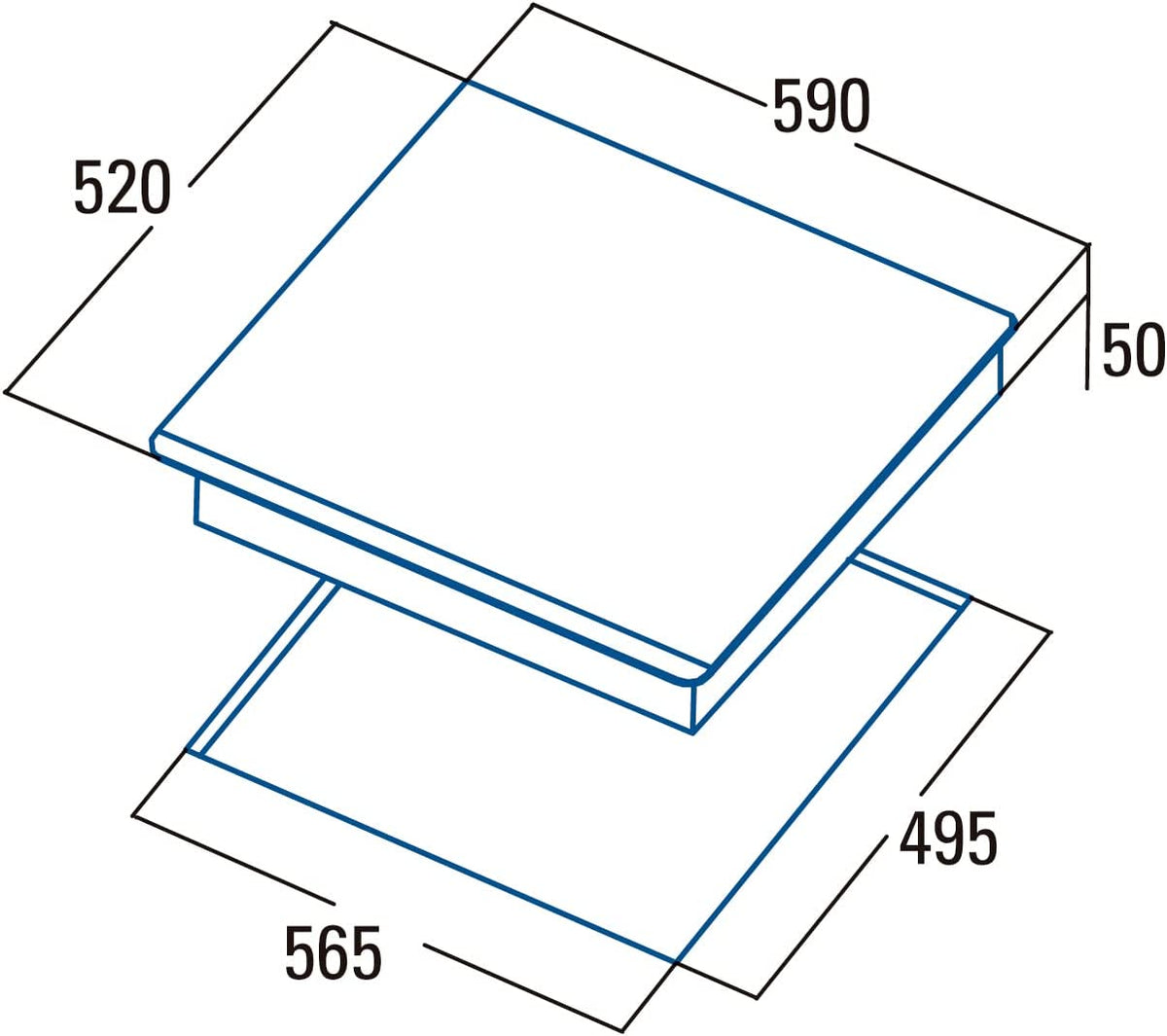 ENCIM. CATA GIGA 600 BK INDUCCION