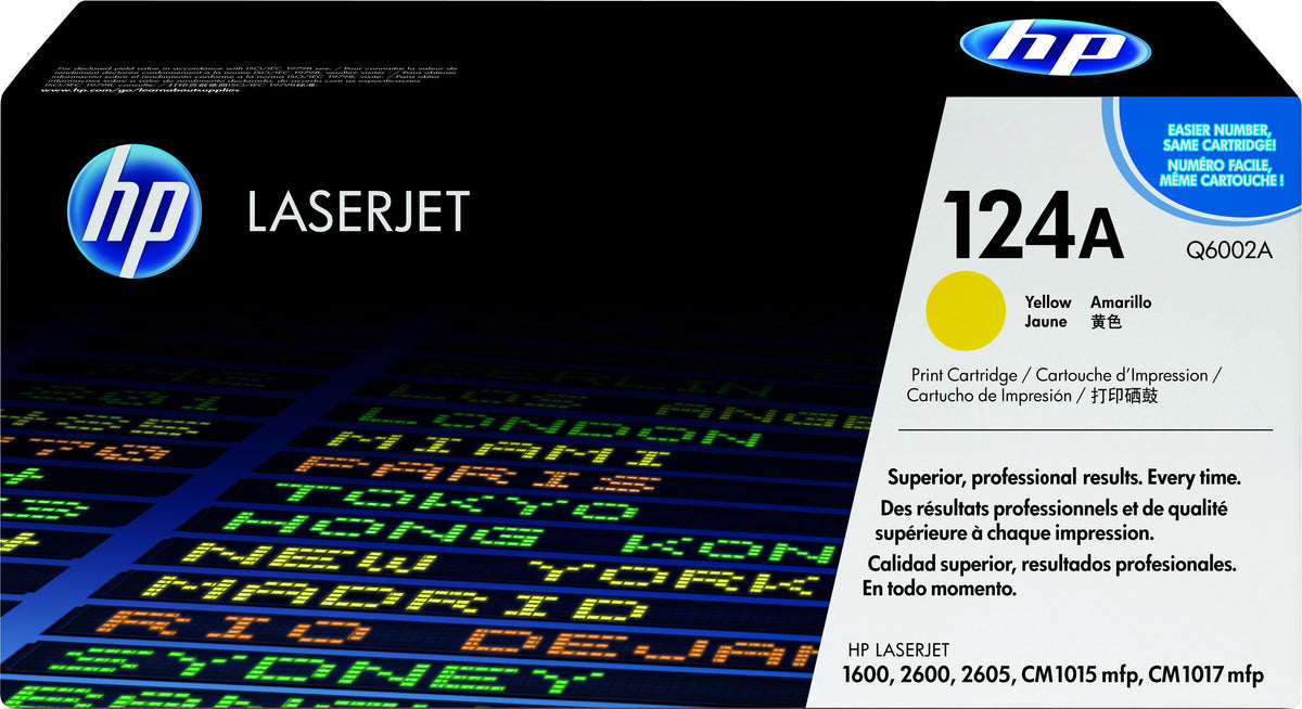 TONER HP LASERJET 124A AMARILLO (Q6002A)