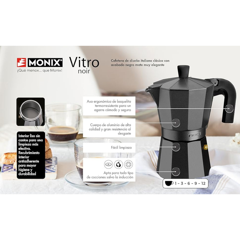 CAFET. ITALIANA MONIX 9T VITRO NOIR