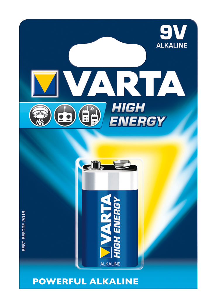 PILA VARTA 6LR61 6LP3146 ALC. HIGH ENERG 9V 1 BLIS