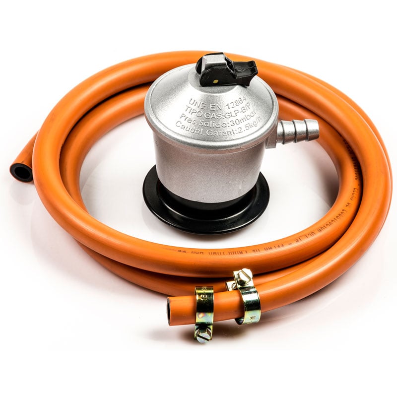 REGULADOR GAS COMGAS KIT 1,5M TUBO + 2 ABRAZADERAS