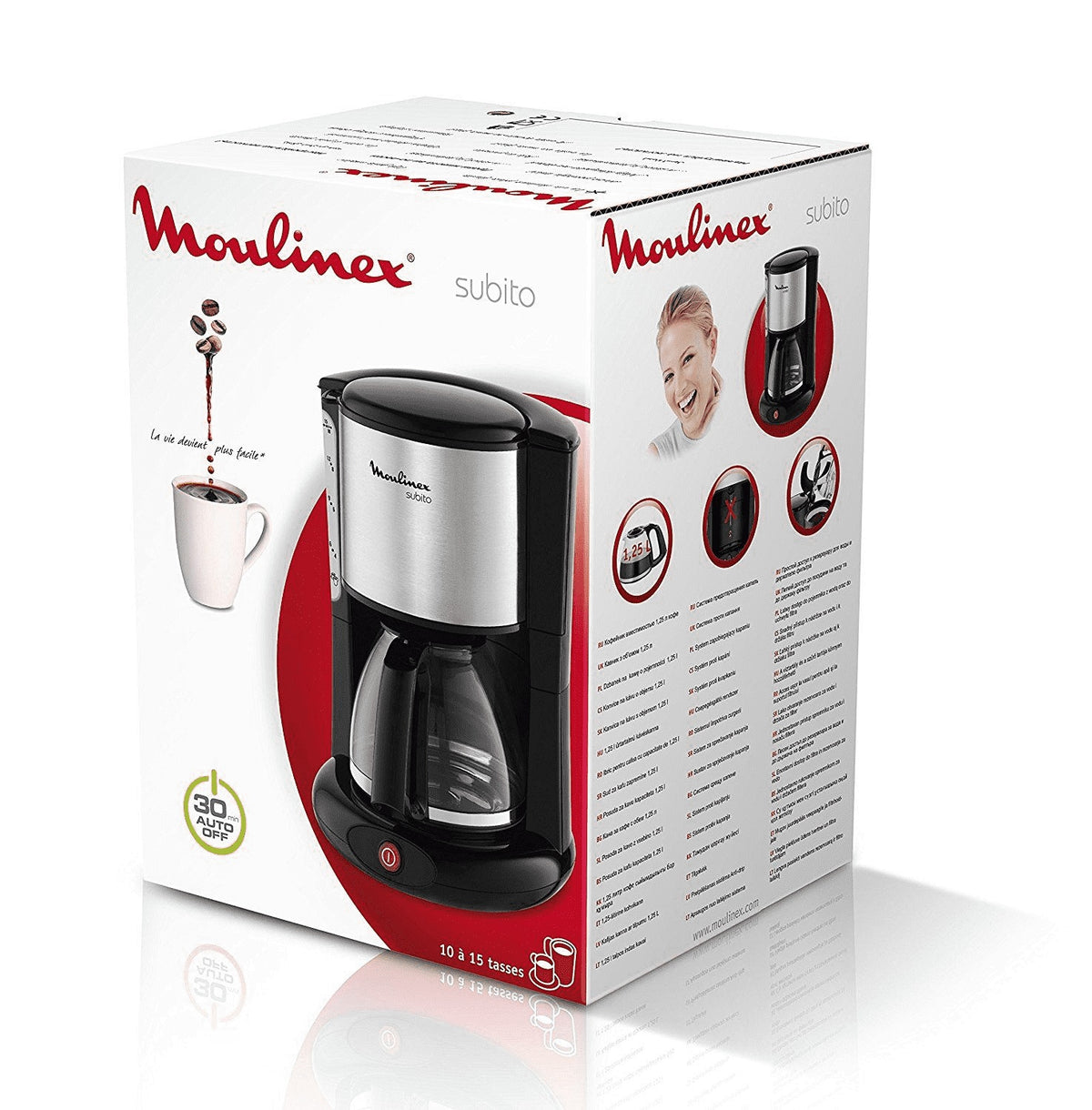 CAFET. GOTEO MOULINEX FG370811 FILT.SUBITO 15T NGR