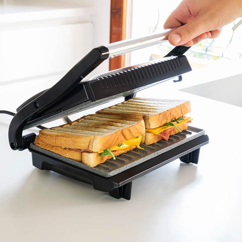 GRILL CECOTEC 03022 INOX 700W 23X14,5CM REVS.PIEDR