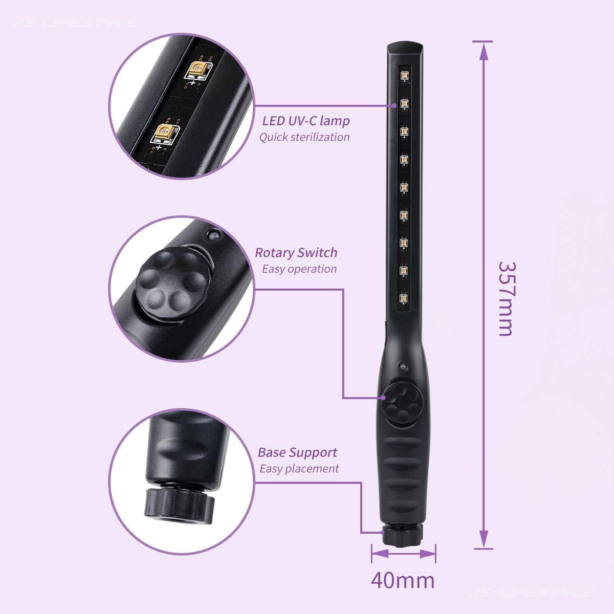 LUZ ULTRAVIOLETA ESTERILIZADORA QBA UV-C QBA05