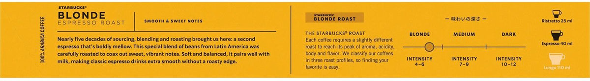 ESTUCHE NESPRESSO 6220713 STARBU.BLONDE ESPRE.10C