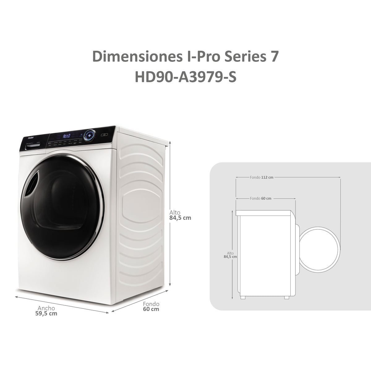 SECADORA HAIER HD90A3979S 9K BC BCA DSP