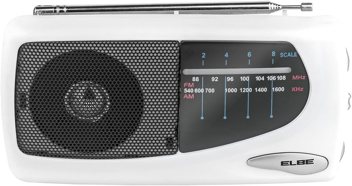 TRANSISTOR ELBE RF52 PORTATIL ALTAVOZ BLANCO