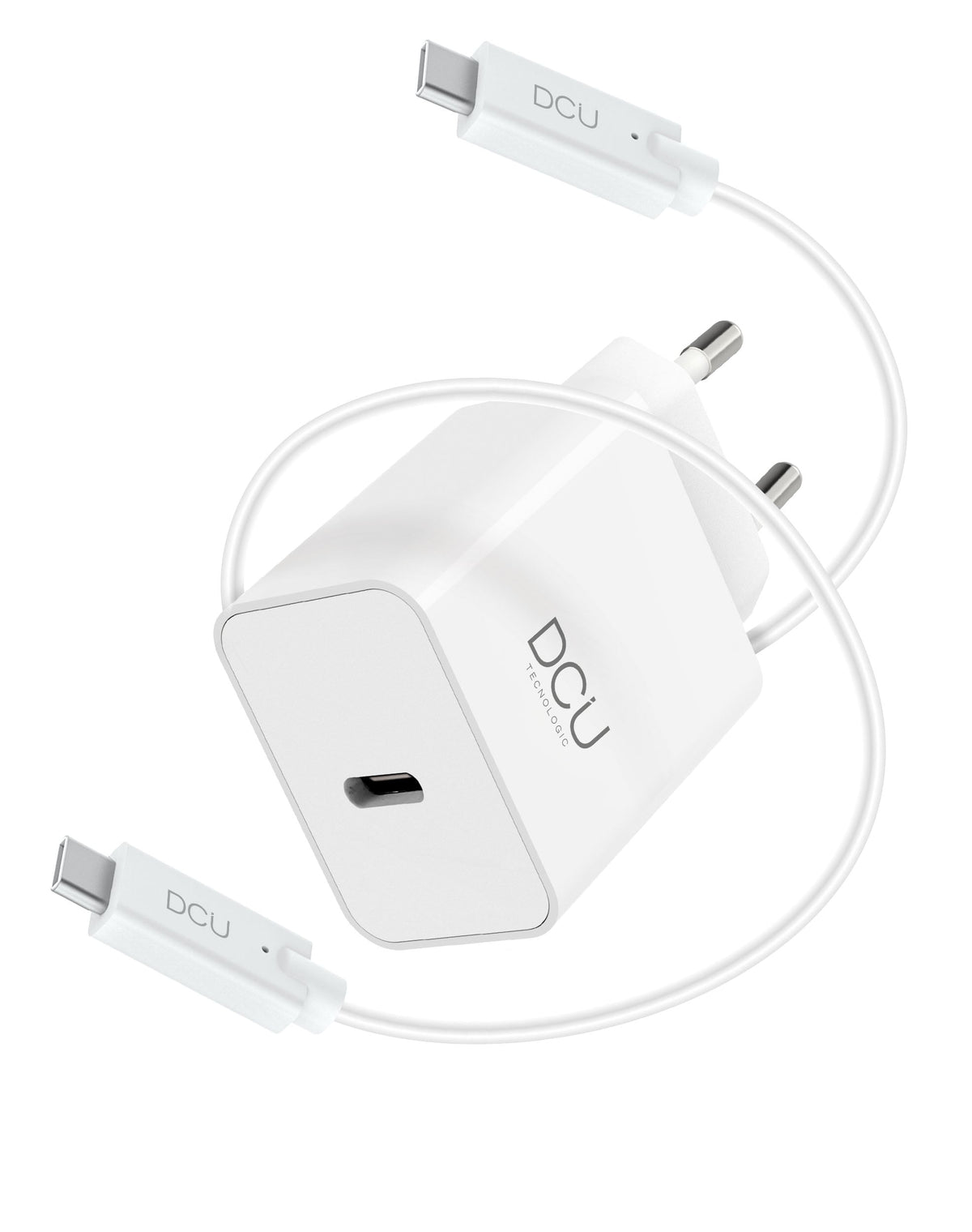 CARGADOR DCU USB TIPO C + CABLE USB-C 30W