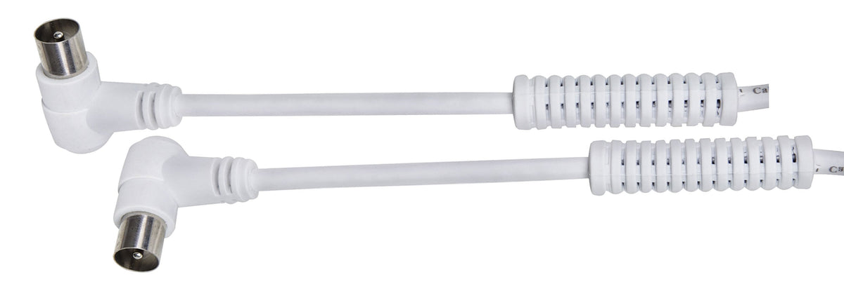 CABLE DCU ANTENA TV 90º 1,5M BLANCO