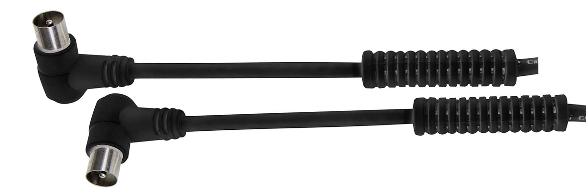 CABLE DCU ANTENA TV 90º 3M NEGRO