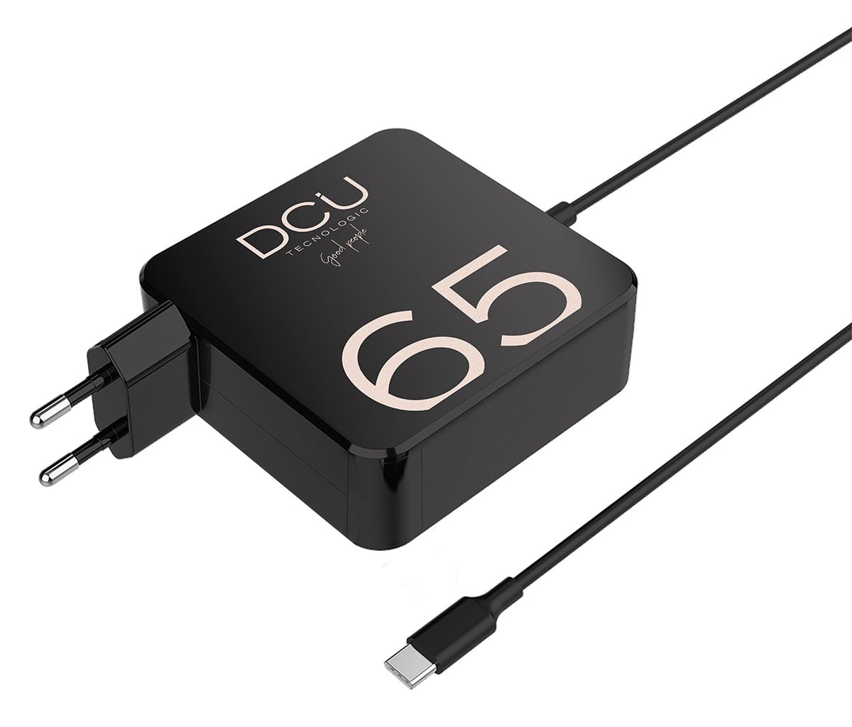 CARGADOR DCU PORTATIL USB C 65W 1.8M