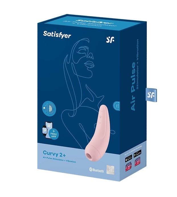SATISFYER CURVY 2+ PINK BLUETOOTH