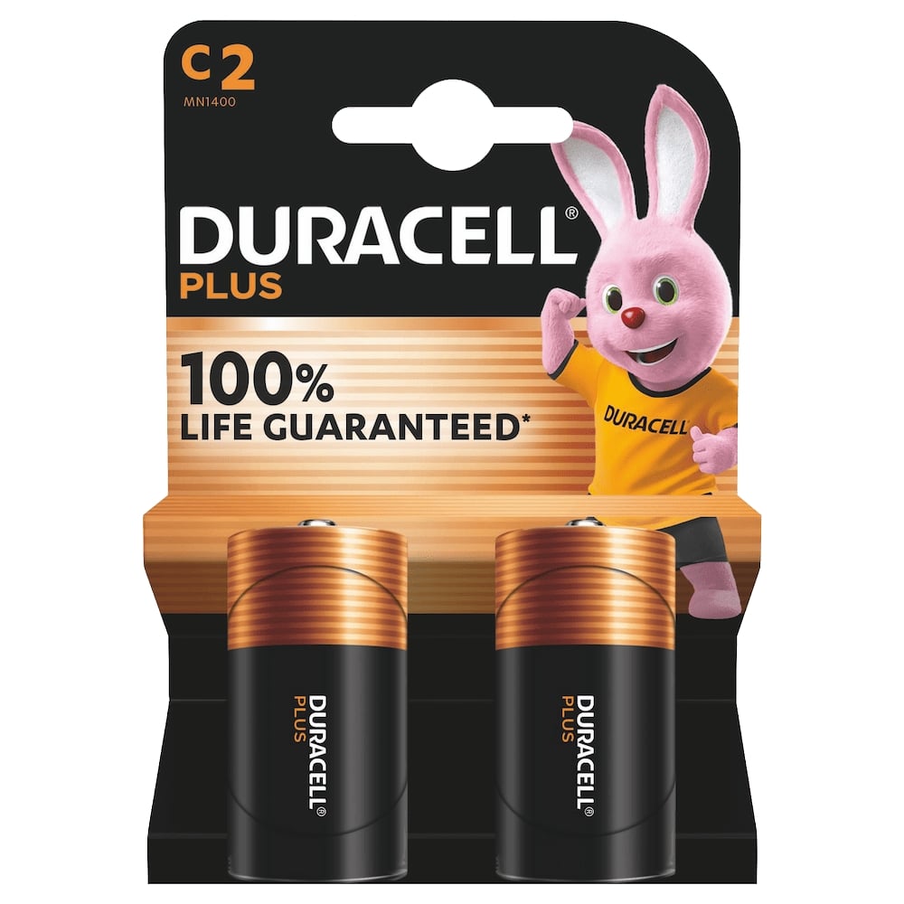 PILA DURACELL ALCALINA PLUS C LR14 K2 1 BLISTER