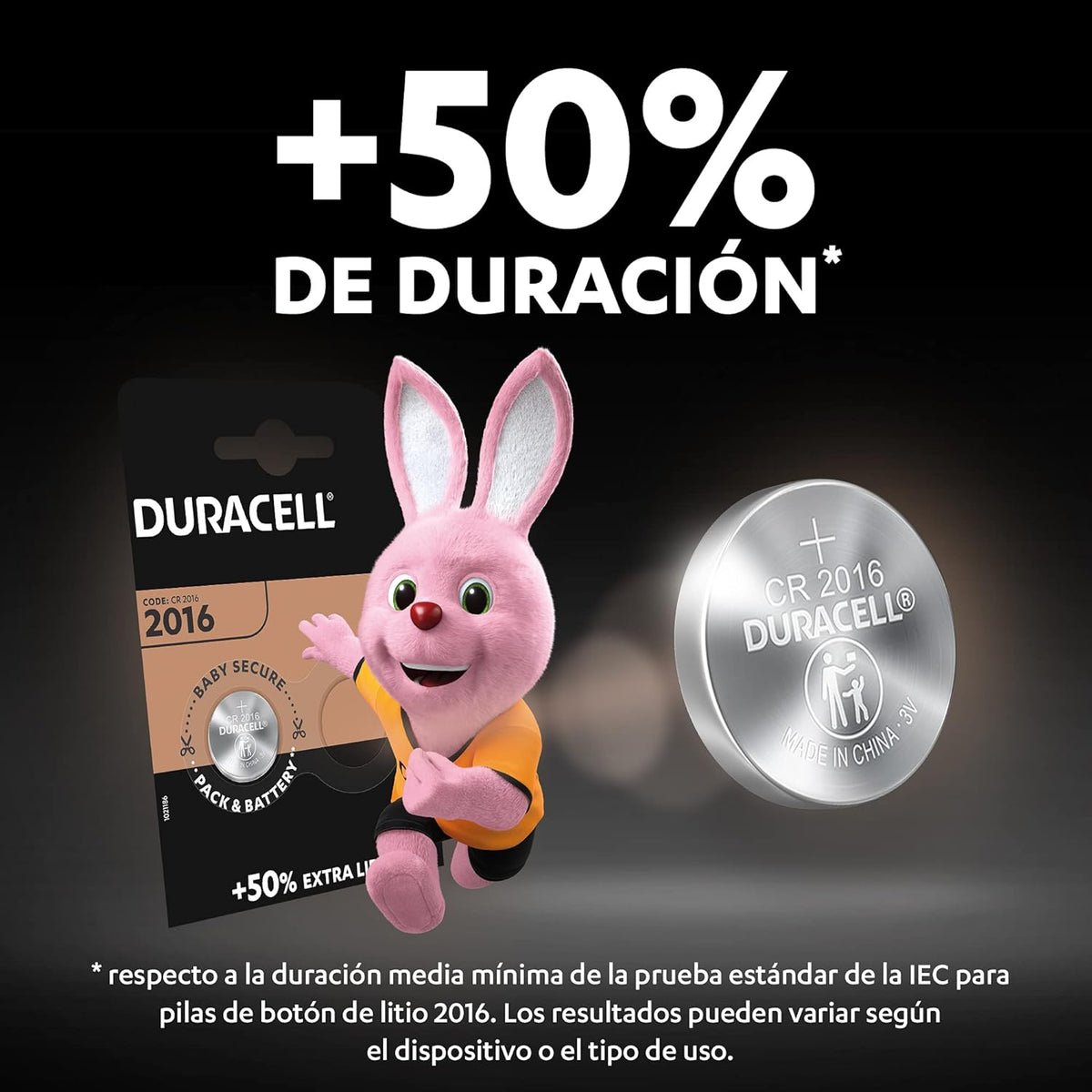 PILA DURACELL BOTON 3V DL2016 K2 1 BLISTER