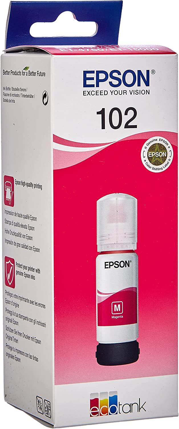 TINTA EPSON 102 ECOTANK MAGENTA C13T03R340