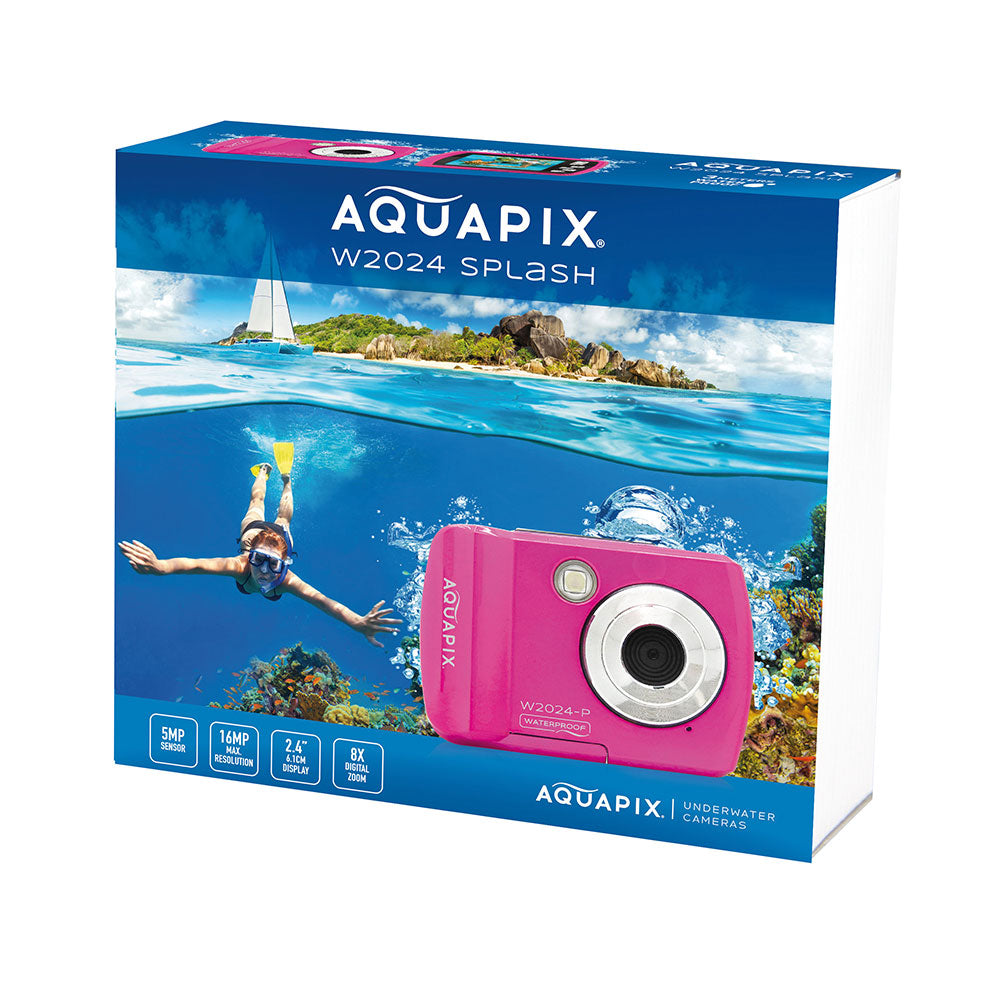 CAMARA AQUAPIX W2024-P SPLASH ROSA SUMERGIBLE