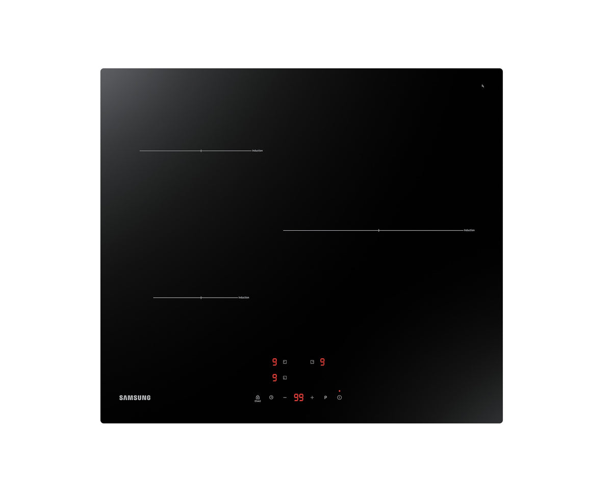 Samsung NZ63T3706A1/UR – vista superior de la placa
