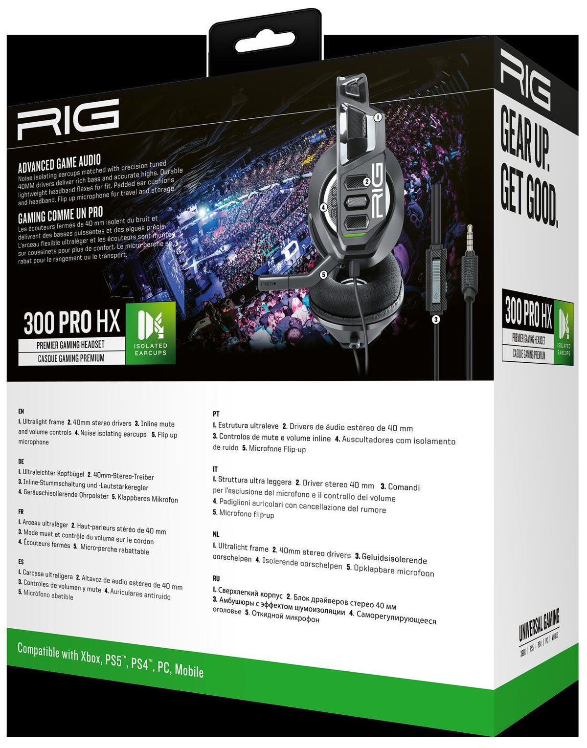 AURICULARES NACON RIG 300HX XBOX / PC GAMING