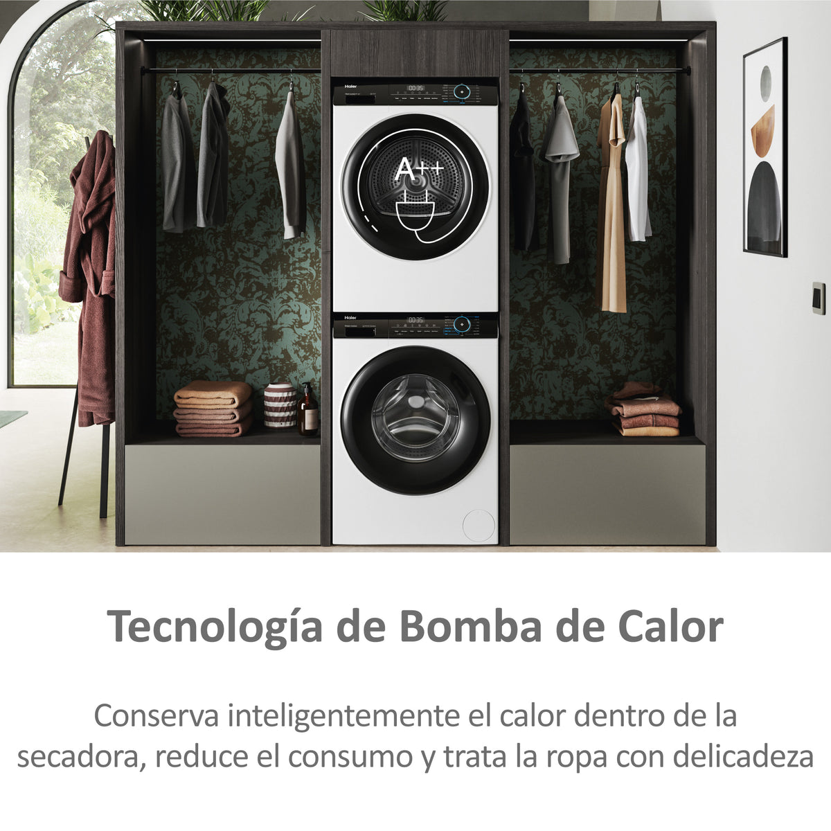 SECADORA HAIER HD90A2939IB 9K BC BCA DSP (A++)