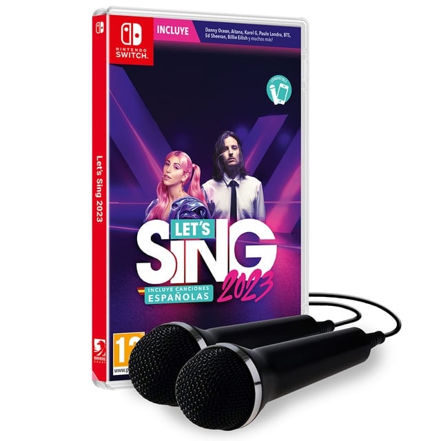 JGO. NINTENDO SWITCH LET SING 2023 + 2 MICROFONOS