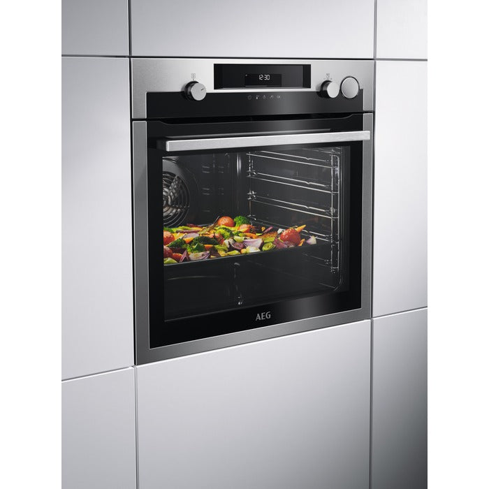 HORNO AEG BSE572360M 72L GT PIRO INOX SONDA VAPOR