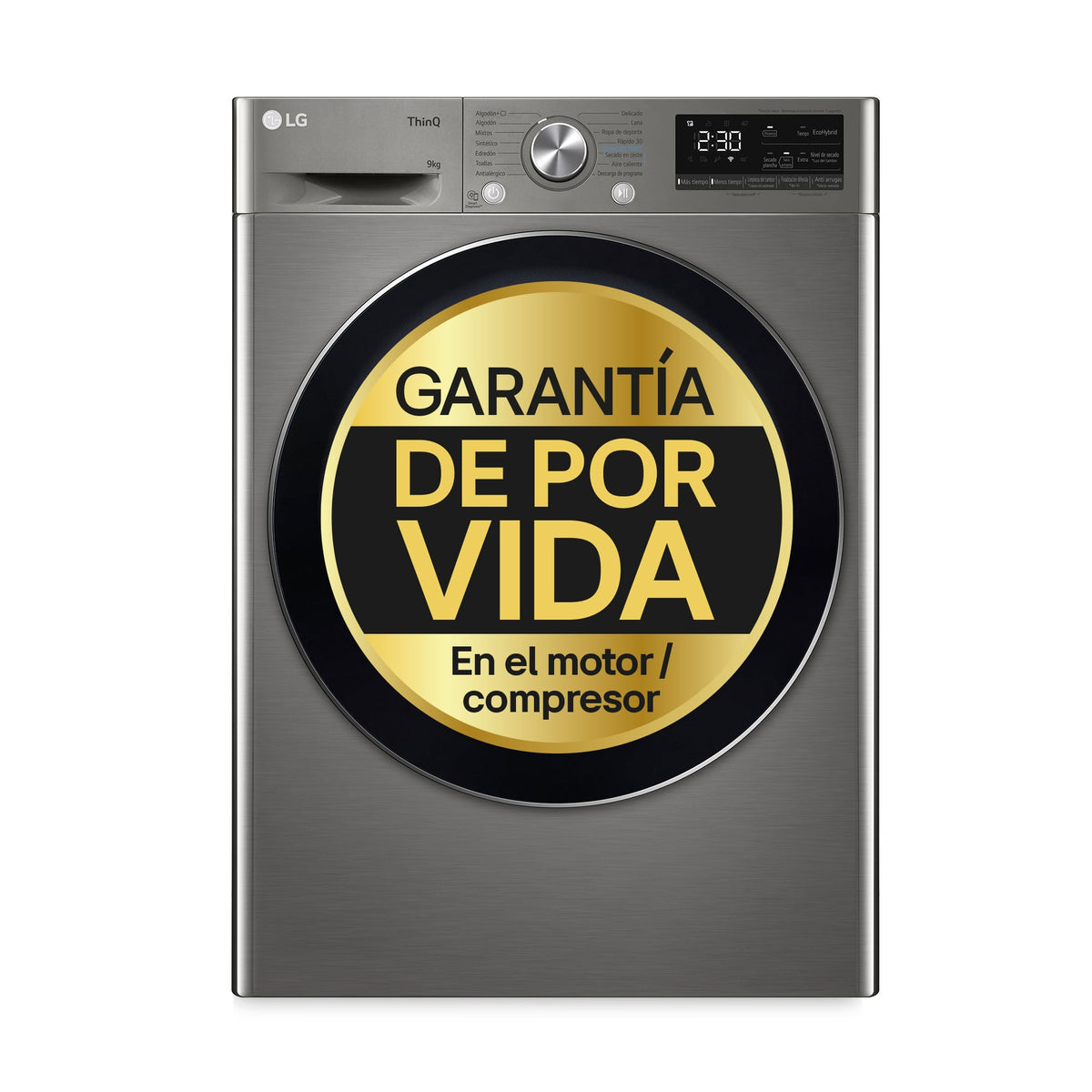 SECADORA LG RH90V9PV2N 9K BC INOX DSP WIFI (A+++)