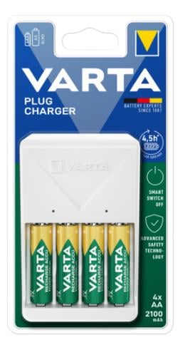 CARGADOR PILAS VARTA 4 AA/AAA + 4 AA 2100MAH PLUG