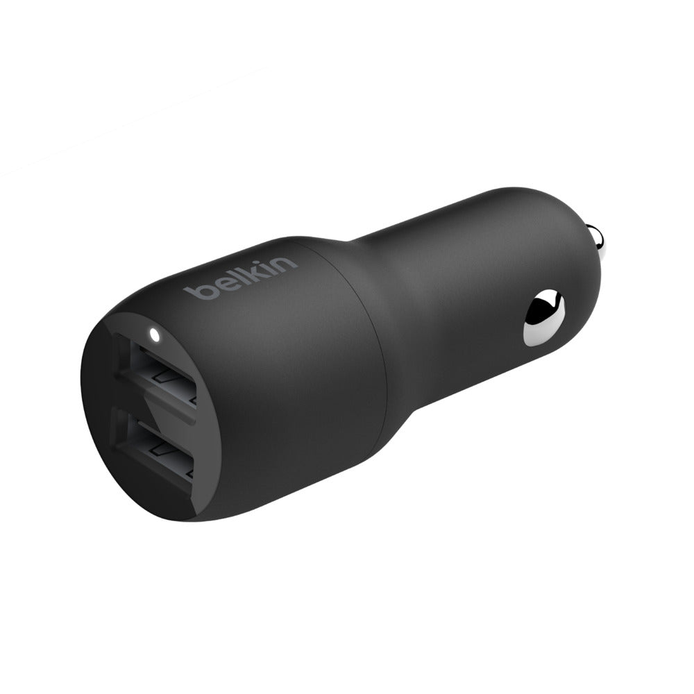 CARGADOR BELKIN COCHE 2XUSB A DE 12W BLACK