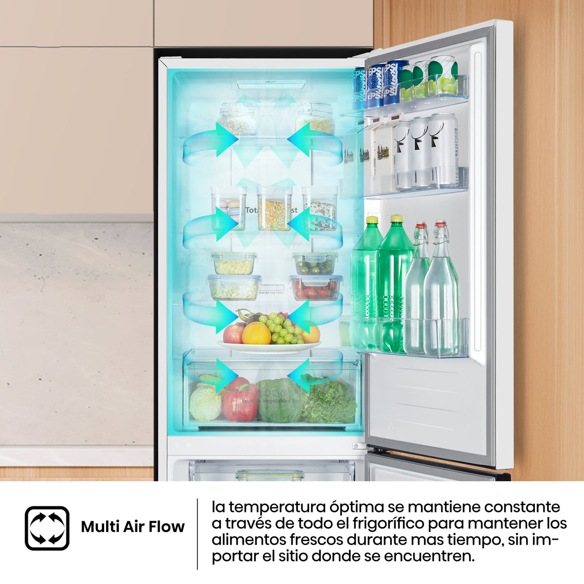 Hisense RB390N4DWD – tecnología Inverter y Multi-Air Flow