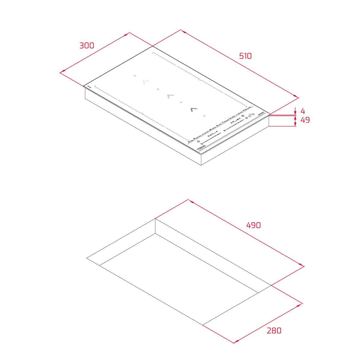 ENCIM. TEKA IZS34700MST 2F FLEX MODULAR 112530001
