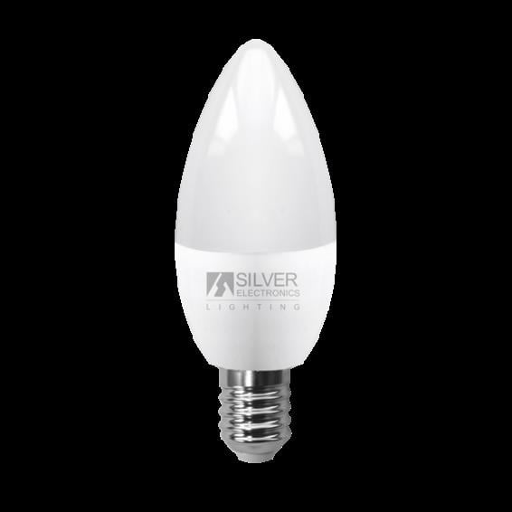 BOM SILVERELECTRONICS LED ECO VELA E14 3000K 600LM