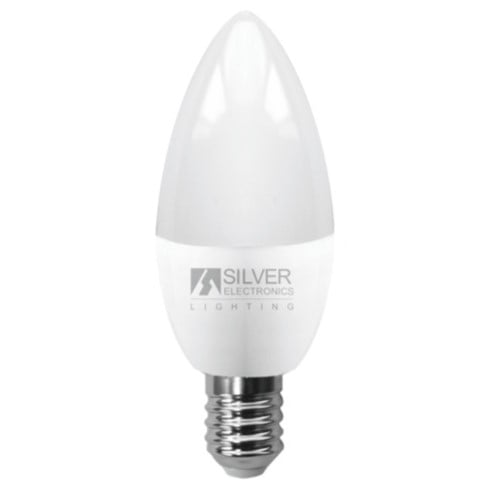 BOM SILVERELECTRONICS LED ECO VELA E14 6000K 600LM